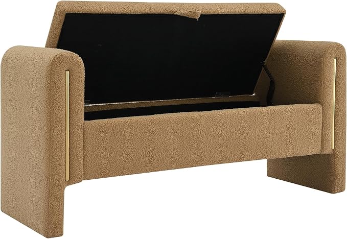 Modern Teddy Fabric Bed End Bench - Image 3