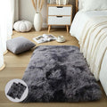 Dark Grey Fluffy Shag Rug 2x3, kids room, and baby by KICHOWUA