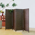 4 Panel Double Sided Short Room Divider by Furnnylane