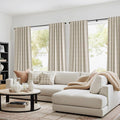 NICETOWN 100% Blackout Taupe Plaid Curtains by NICETOWN