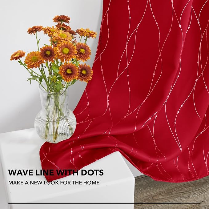 Deconovo Blackout Back Tab Curtains - Image 5