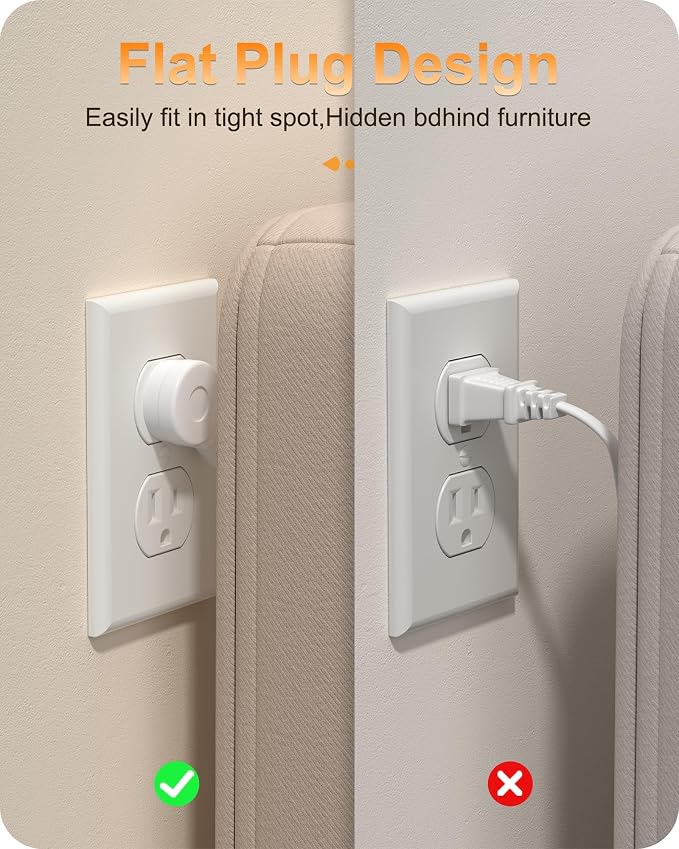 Travel Power Strip with PD65W Fasting Charging 7-in-1 USB C Charging Station - Image 5