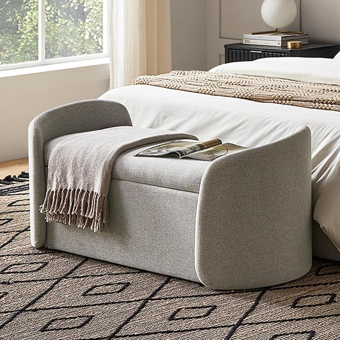 mopio Sophie 51" Ottoman Storage Bench, Entryway and Window Seating, End of Bed by MopioInc