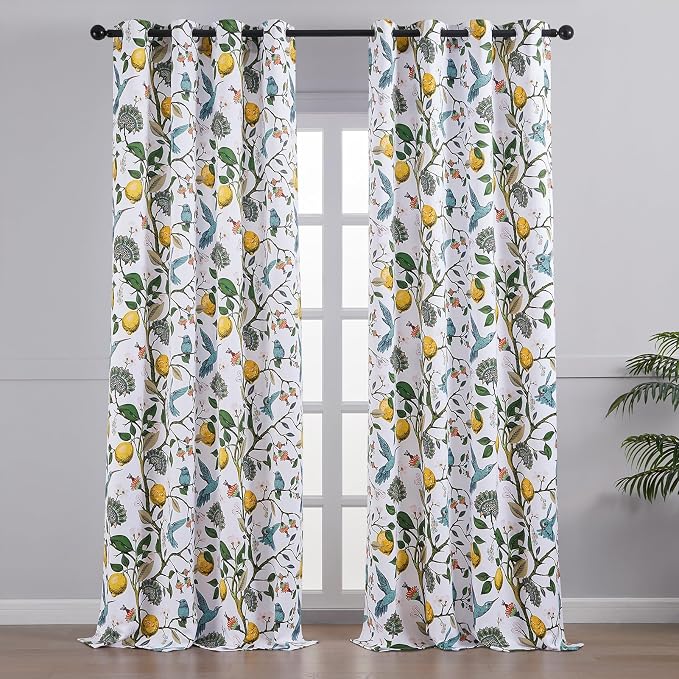 Topfinel Floral Curtains & Drapes Coquette Winter Blackout Elegant Vintage - Image 2