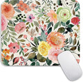 Armanza Square Mouse Pad Watercolour Floral,Personalized Premium-Textured Custom Mouse Mat Design,Washable Mousepad Cloth,Non-Slip Rubber Base Computer Mouse Pads for Wireless Mouse