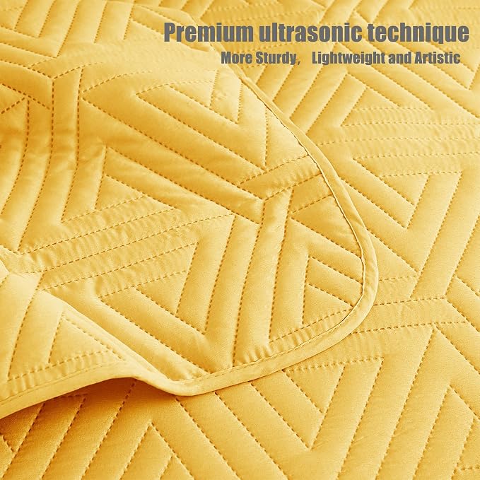 Whale Flotilla Soft Geometric Queen Quilt Set - Image 8