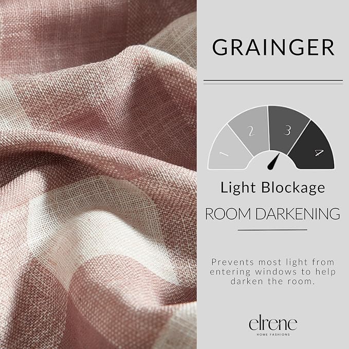 Grainger Buffalo Check Blackout Window Curtain - Image 4