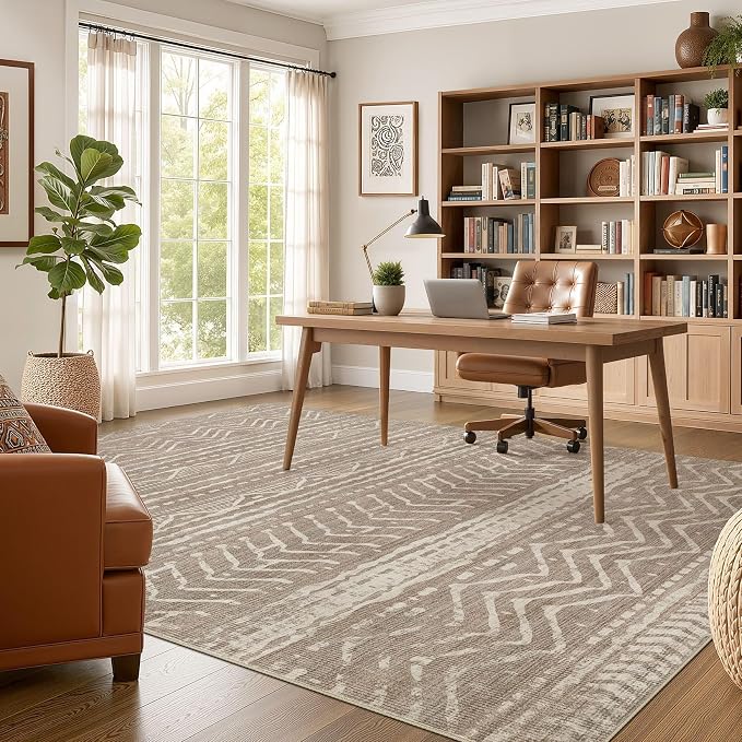 Nakagishi Area Rug Living Room Rugs: 11x15 Large Soft Machine Washable Boho - Image 5