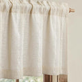 Boho Kitchen Valance for Windows, 52 x 18 Inch, 1 Panel | Vintage Farmhouse Rod by Unknown
