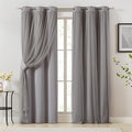 Bujasso Grey 90% Blackout Curtains by Bujasso