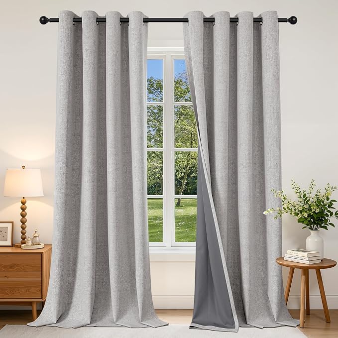 Joydeco Blackout Curtains 96 Inches Long, Light Blocking Curtains by JOYDECO