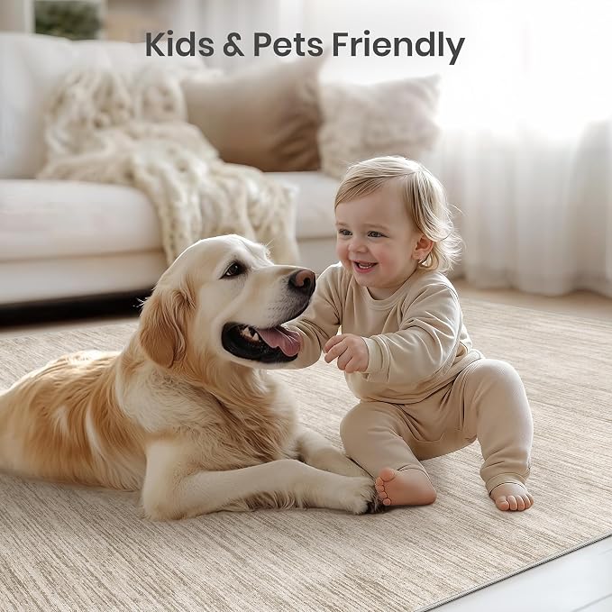 7x9 Area Rug Non Slip, Washable Area Rugs - Image 9