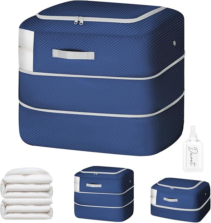 Comforter Storage Bag - 110L Large Capacity Blanket Storage Bags Ultra Space by EasortmPackingCubes