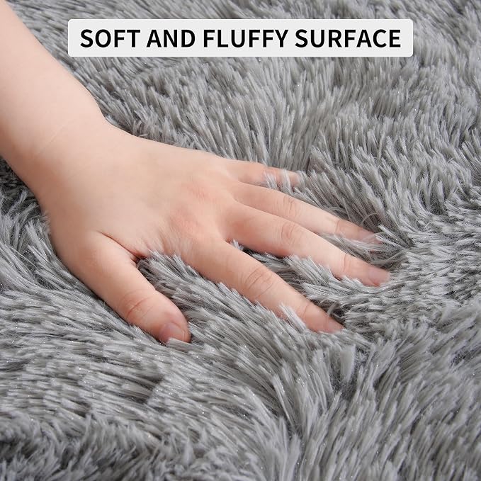 Super Soft Fluffy Rugs for Living Room, Area Rugs 8x10 for Bedroom, Modern - Image 6