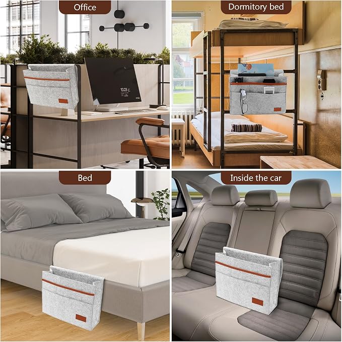 Bedside Caddy, Sofa Caddy, Storage Organizer Pocket - Image 6