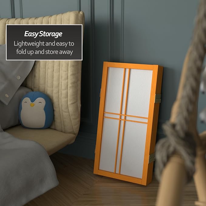 2 ft. Short Desktop Double Cross Shoji Screen - Image 6