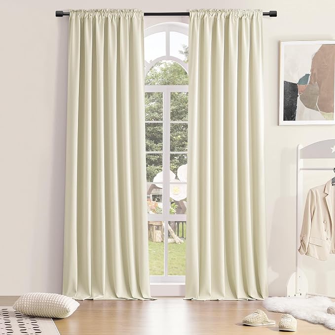 Patio Door 108 Inches Long Curtain Panels by DONREN
