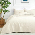 Love's cabin Oversized King Size Quilt Bedding Set Beige Bedspreads by Lovescabin