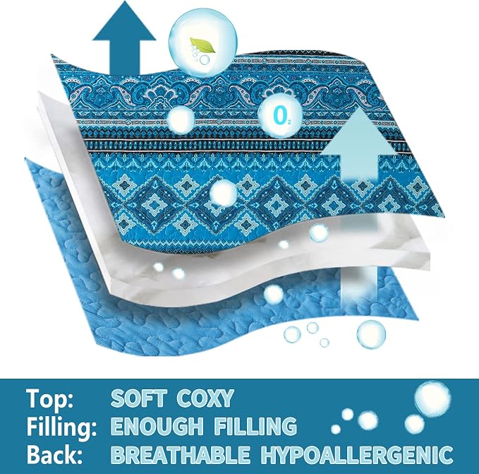 BEDIFANY Cotton Quilt King Size Sets, Soft Quilted King Bedspread | Lightweight - Image 7