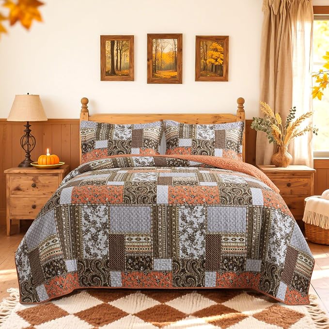 BEDIFANY 100% Cotton Cover Quilts King Size by BEDIFANY