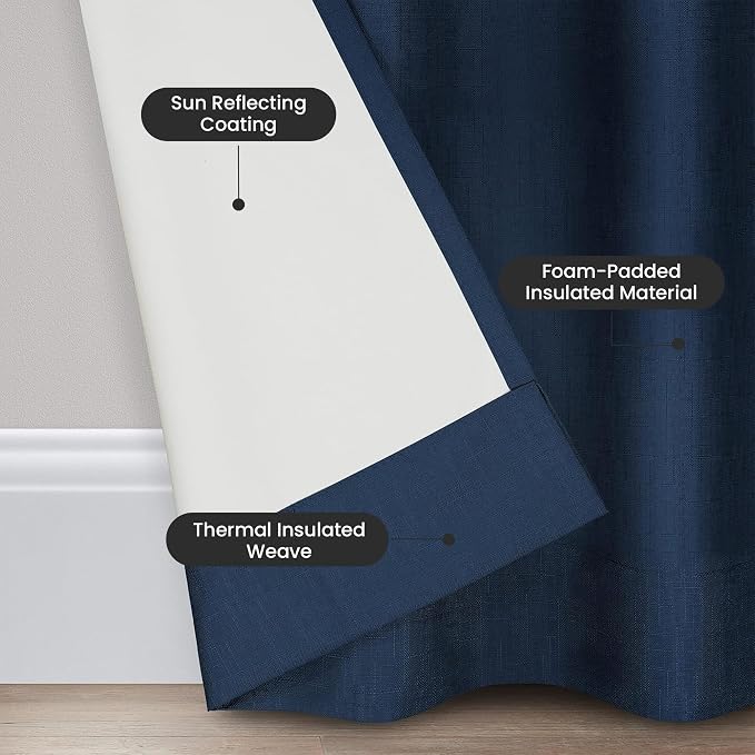 Eclipse Kendall Blackout Rod Pocket Curtain - Image 2