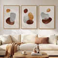 Large Neutral Abstract Canvas Wall Art by Cuspin