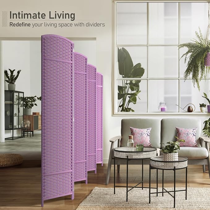 Sorbus 8 Panel Room Divider 6 ft. Tall - Image 4