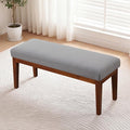 43.5" Upholstered Bedroom Bench, Linen Entryway Bench by CACFTII