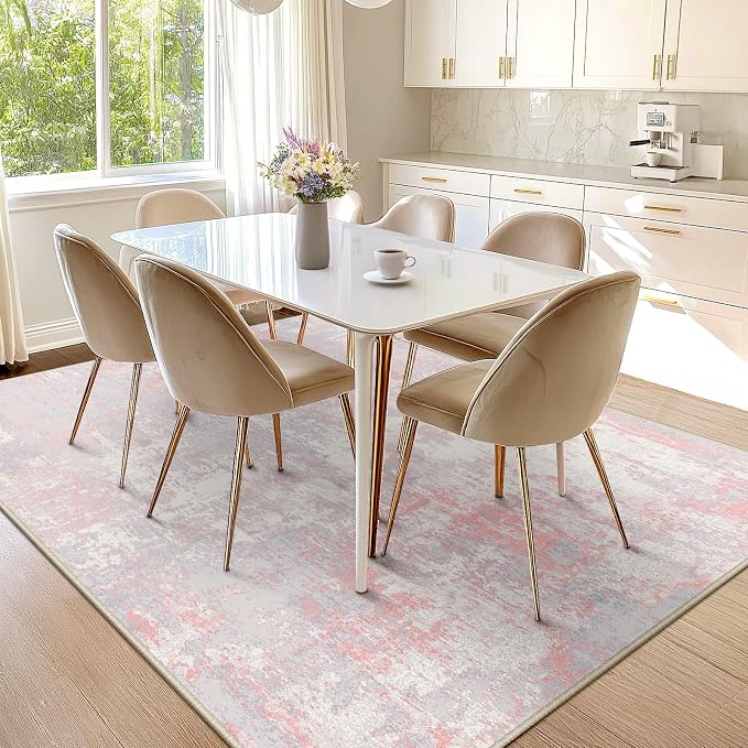 RELEANY Washable 5'x8' Abstract Area Rug - Image 7