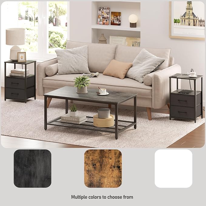 TUTOTAK Nightstands Set of 2, End Table - Image 6