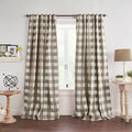Grainger Rod Pocket Back Tab Window Curtain Panel, Espresso by ElreneHomeFashions