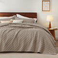 Bedsure King Size Quilt, Lightweight Comforter Set, Taupe Bedspread | Coverlet by Unknown