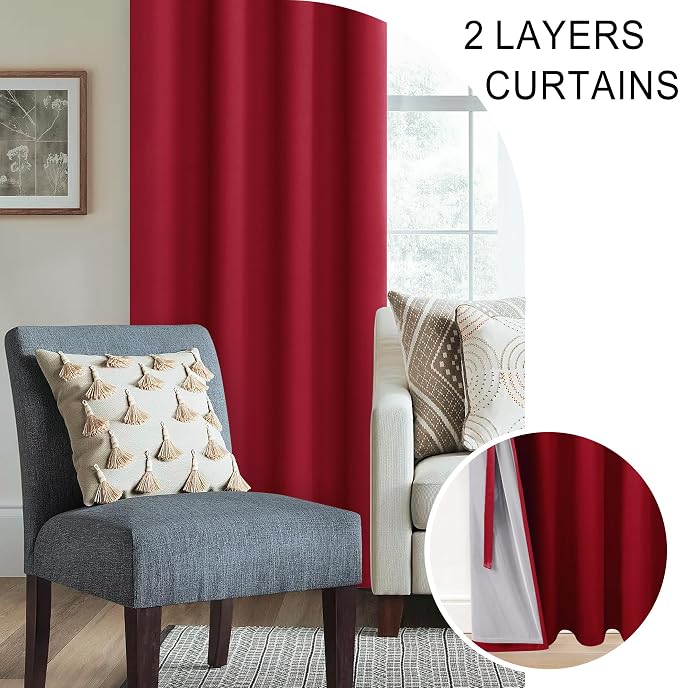 XWZO 100% Blackout Curtains - Image 5