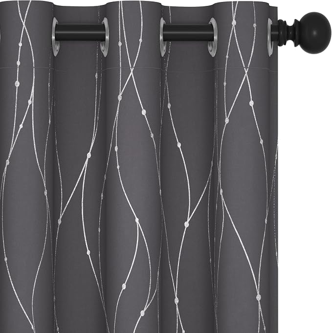 Deconovo Living Room Curtains 95 Inches Long, Thermal Insulated, Room Darkening by Unknown