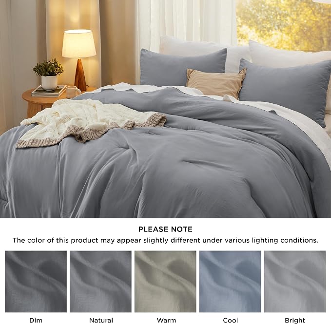 Bedsure King Comforter Set, 3 Pieces GentleSoft™ Bed Set, 1 Lightweight - Image 7