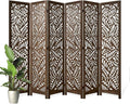 Leaf-Carved Room Divider Privacy Screen by Svimi