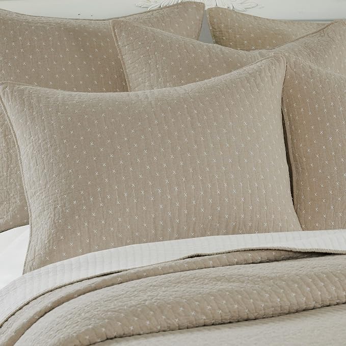 Levtex Home Cross Stitch Reversible Full Bedspread Set - Image 6