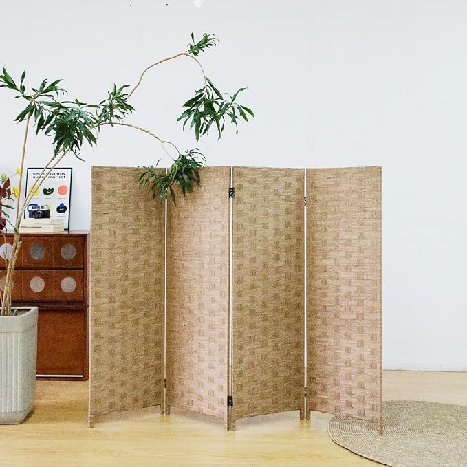 4 Panel Double Sided Short Room Divider - Image 3