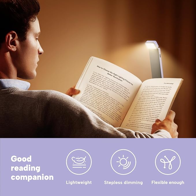 86lux Book Light, Rechargeable Reading Lights - Image 3