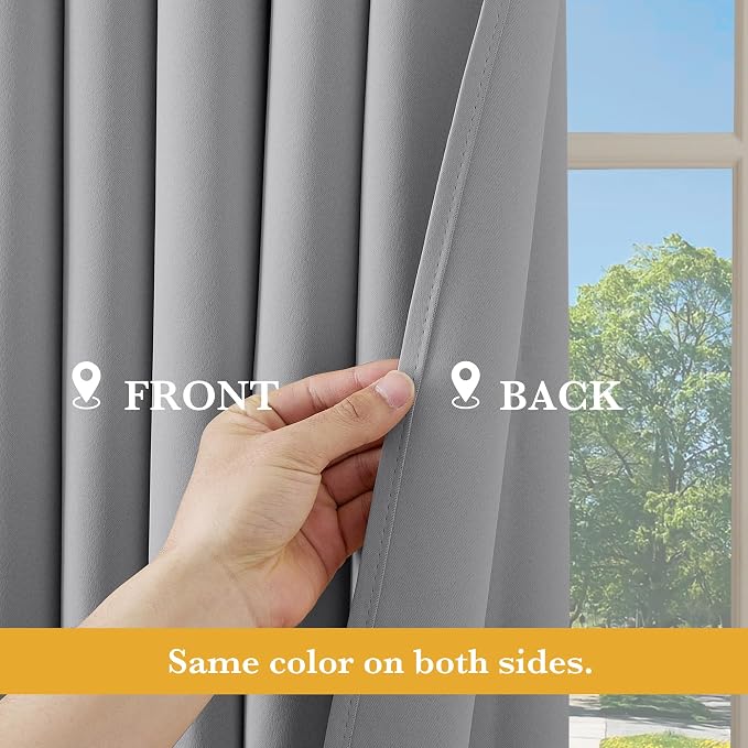 RYB HOME Blackout Thermal Insulated Curtain - Image 5