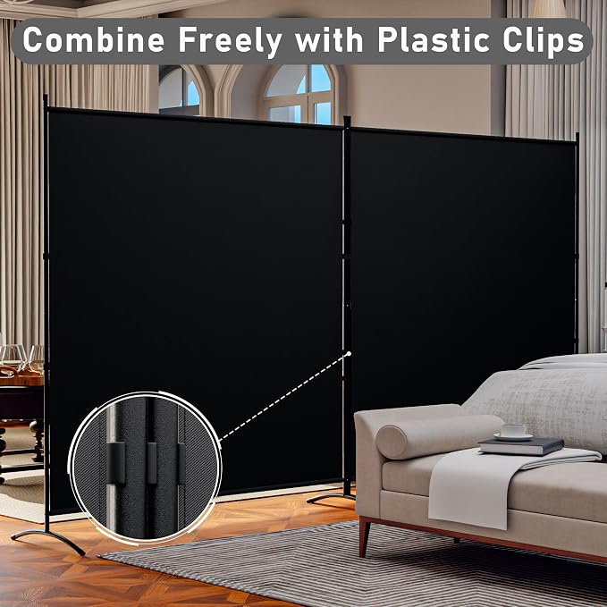 Single Large Room Divider, Folding Privacy Screens - Image 5