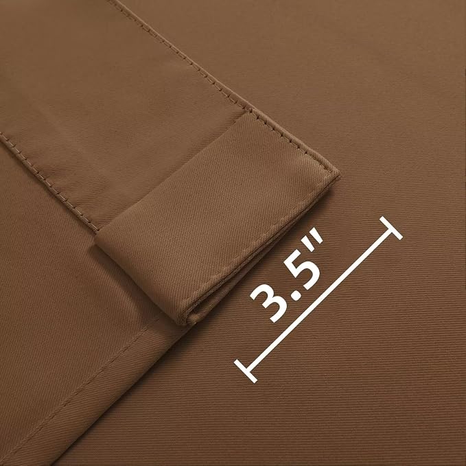 Joydeco Blackout Curtains 108 Inches Long, Thermal Insulated Black Out Curtains - Image 4