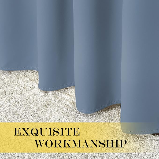 NICETOWN Blackout Wide Sliding Door Curtains - Image 6
