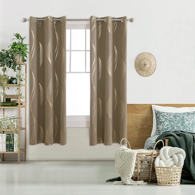Deconovo Curtains for Living Room, Pattern Blackout Curtains 72 Inches Long | by Unknown