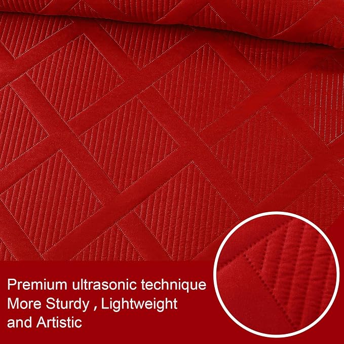 Exclusivo Mezcla California King Size Quilt, Modern Striped Pattern, - Image 4