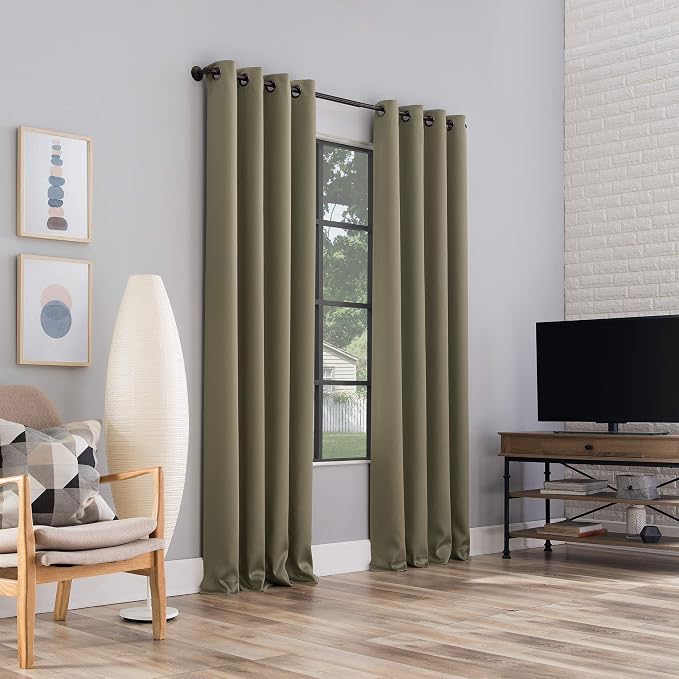 Sun Zero Nordic 2-pack Theater Grade Extreme 100% Blackout Grommet Curtain - Image 6
