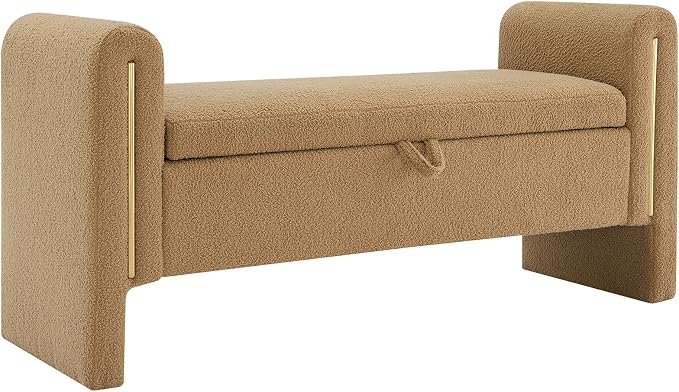 Modern Teddy Fabric Bed End Bench - Image 4