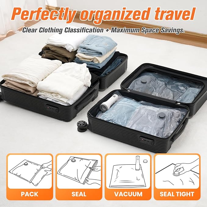9 Combo Size Vacuum Storage Bags - Image 6