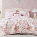 Twin/Twin XL Quilt Set-2 Pieces Soft Bedding Floral Reversible Coverlet | All by BLOOMHAVEN