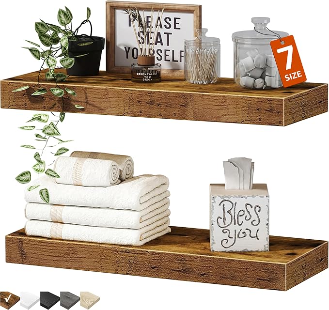 QEEIG Bathroom Floating Shelves by QEEIG